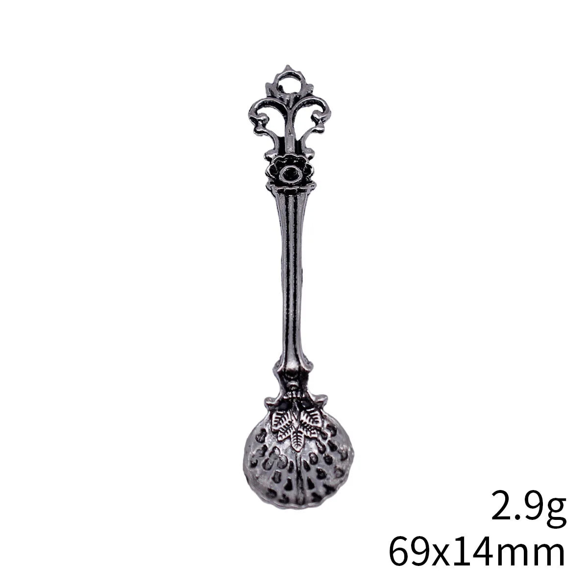 69x14mm 2.9g Antique Silver Zinc Alloy Spoon Charm Pendant for DIY Necklace Bracelet Jewelry