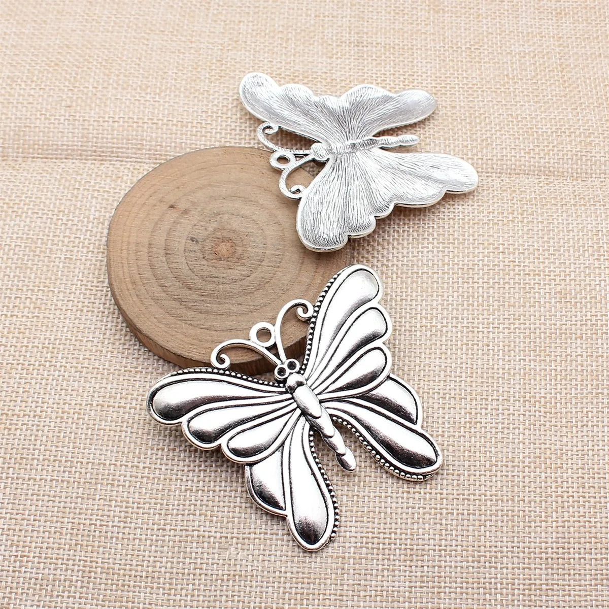 68x56mm 16.2g Multicolor Zinc Alloy Large Butterfly Charm Pendant for DIY Necklace Jewelry Making