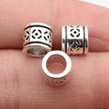8.5x8.5x7.7mm 1.4g Multicolor Zinc Alloy Chinese Coin Texture Spacer Beads for DIY Bracelet Making