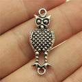 33x12mm 3.3g Multicolor Zinc Alloy Owl Cat Connector Charm for Bracelet Earring Jewelry Making
