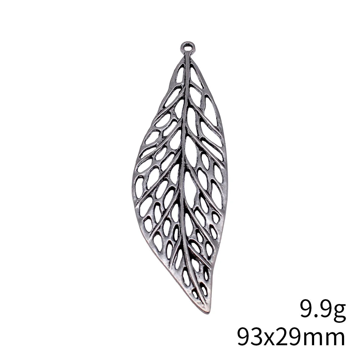 93x29mm 9.9g Multicolor Zinc Alloy Large Hollow Leaf Charm Pendant for DIY Necklace Jewelry Making