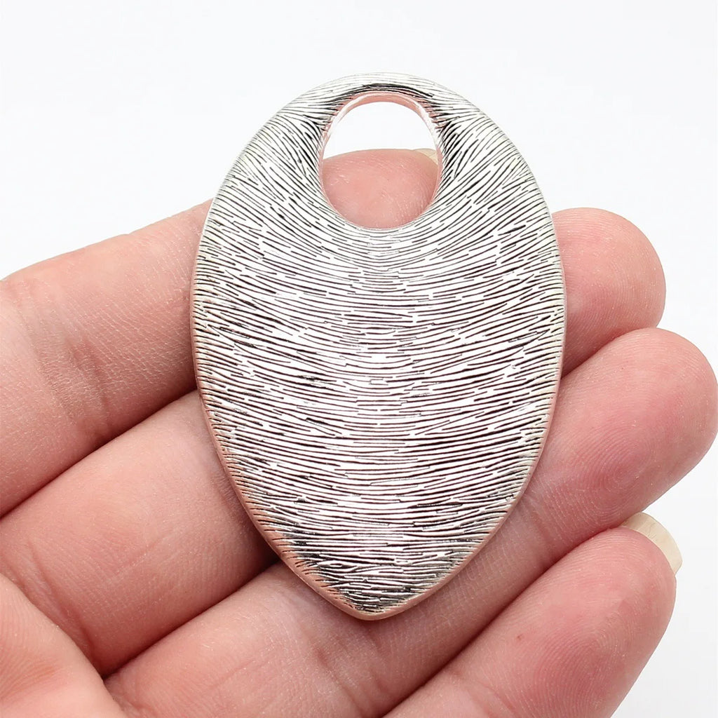 62x42mm 12g Multicolor Zinc Alloy Inverted Teardrop Charm Pendant for Necklace Earring Jewelry Making