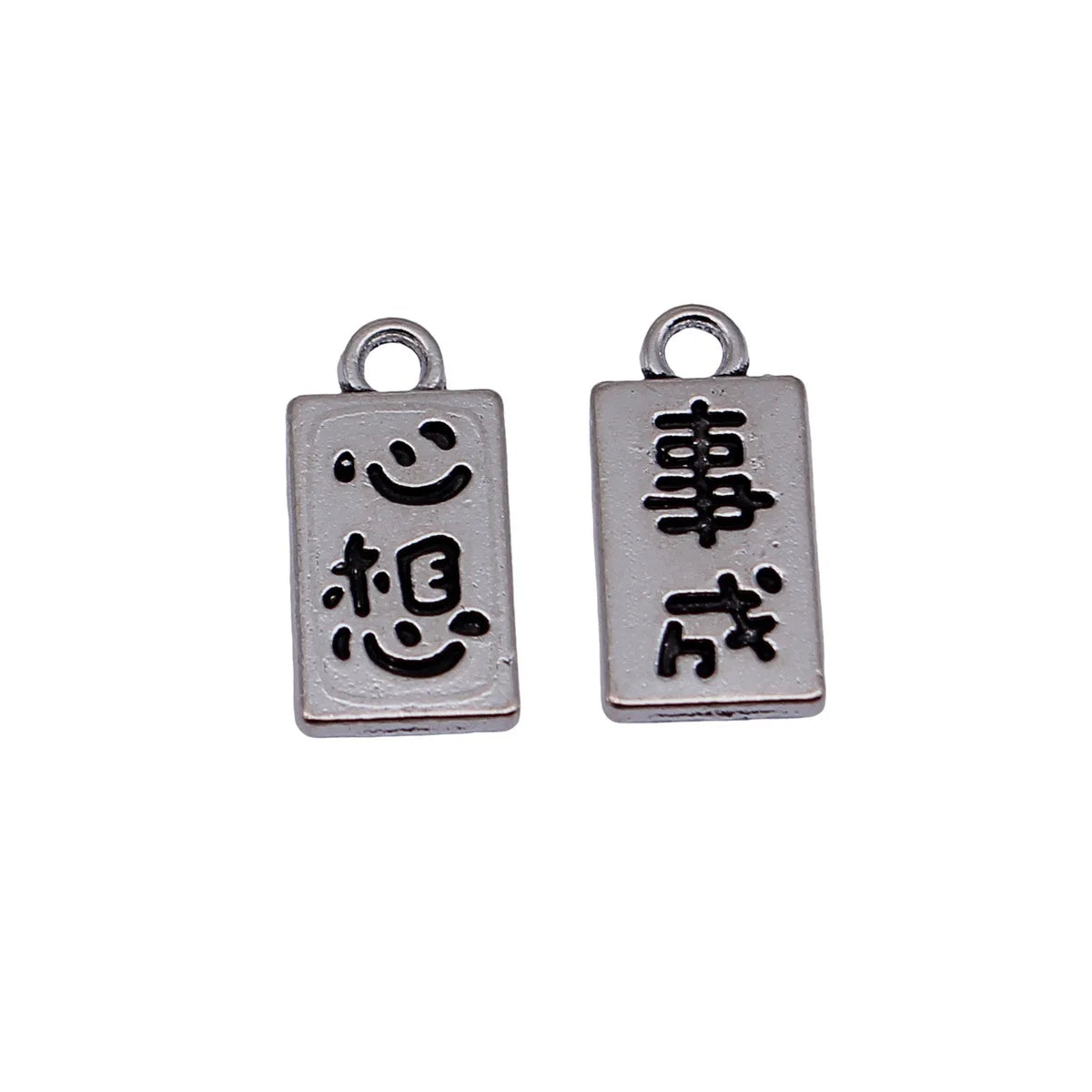 16x7.9mm 1.1g Antique Silver Zinc Alloy Wish Fulfillment Tag Charm Pendant for DIY Jewelry Making