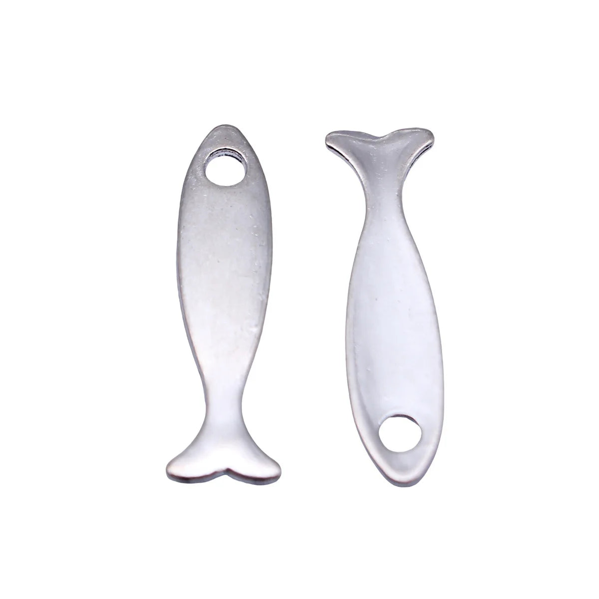 26x7.5mm 0.73g Antique Silver Zinc Alloy Small Fish Charm Pendant for DIY Bracelet and Necklace Making