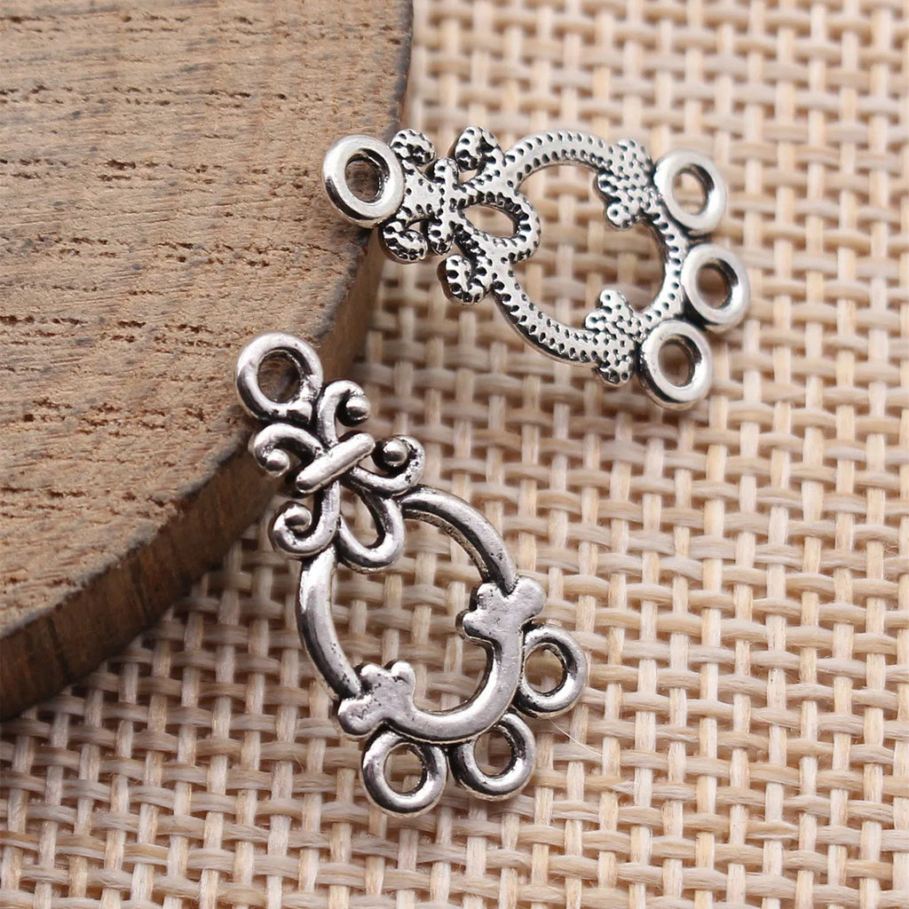 22x12mm 0.7g Multicolor Zinc Alloy Earring Connector Charm Findings for DIY Earrings Jewelry Making