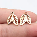 16x13mm 0.64g Multi Color Zinc Alloy Leaf Charm Pendant for DIY Necklace Bracelet Jewelry Making