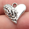 20x20mm 2.7g Antique Silver Zinc Alloy Winged Heart Wing Charm Pendant for DIY Necklace Bracelet Making