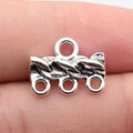17x13mm 1.4g Antique Silver Zinc Alloy Earring Connector Charm Jewelry Findings for DIY Earrings