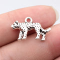 24x15mm 2.5g Multi-Color Zinc Alloy 3D Leopard Charm Pendant for DIY Necklace Bracelet Making