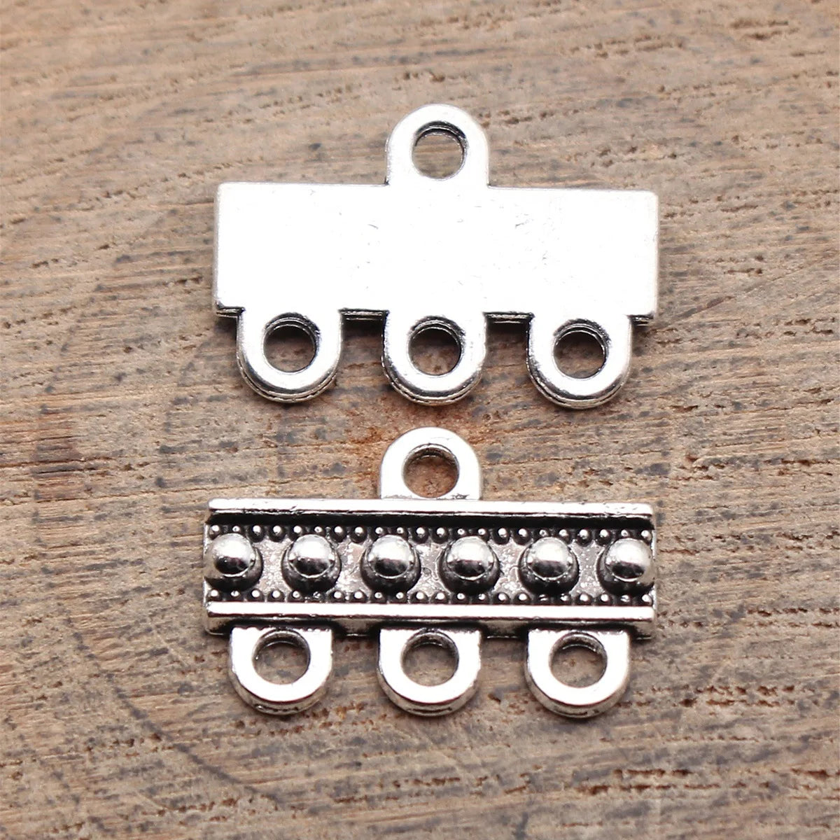 18x13mm 1.1g Antique Silver Zinc Alloy Earring Connector Charm for DIY Earring Jewelry Making