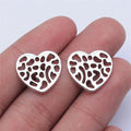 17x17mm 1.2g Antique Silver Zinc Alloy Hollow Heart Charm Pendant for DIY Bracelet Necklace Making