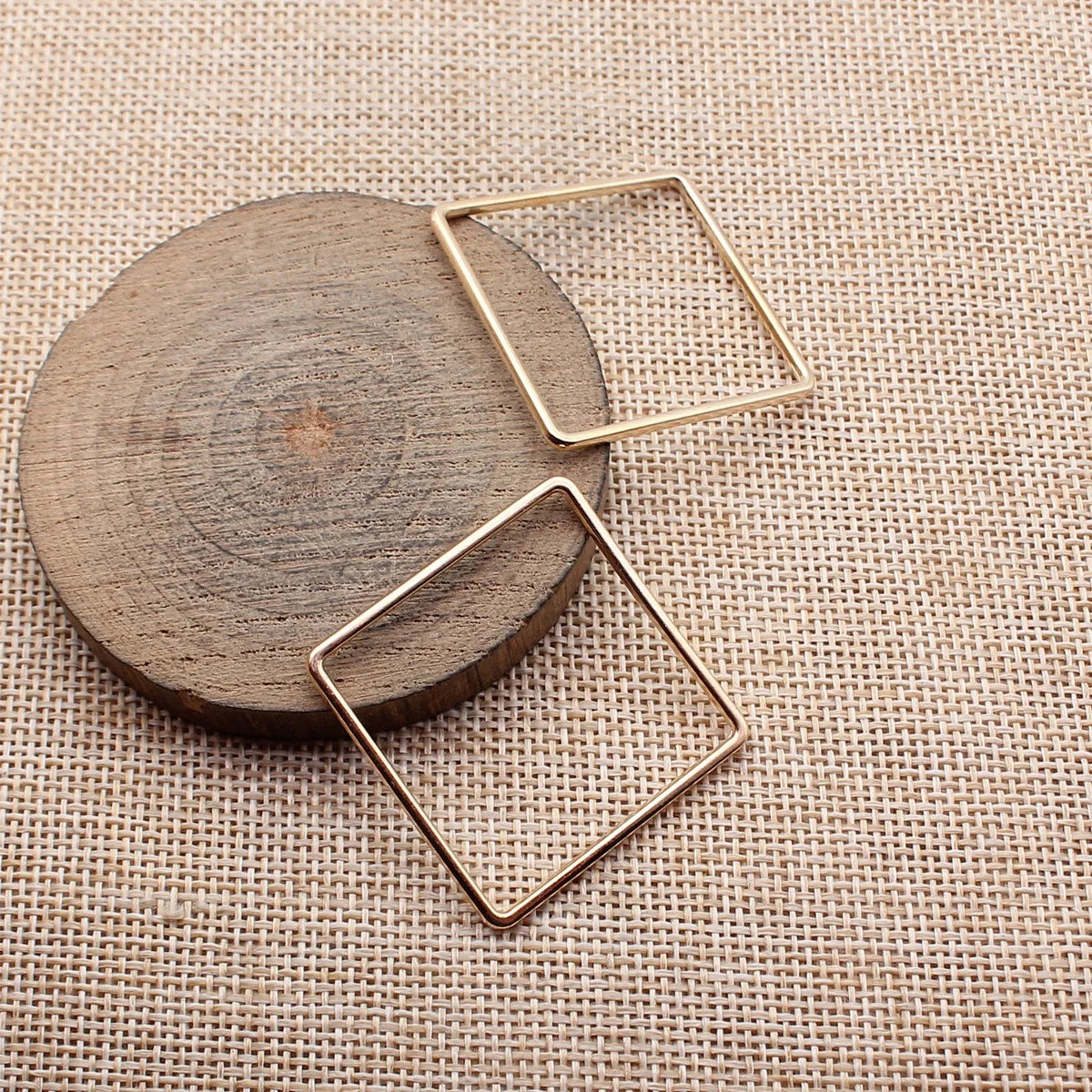 35x35mm 2.2g Multicolor Zinc Alloy Square Frame Connector Charm for DIY Bracelet Necklace Making