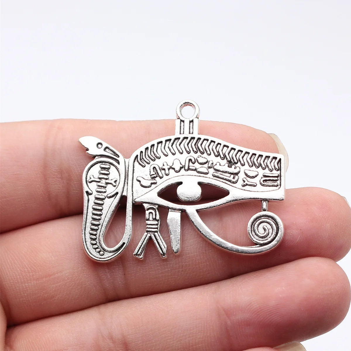 45x35mm 9.2g Multi Color Zinc Alloy Ancient Egyptian Snake Eye of Horus Charm Pendant for DIY Jewelry
