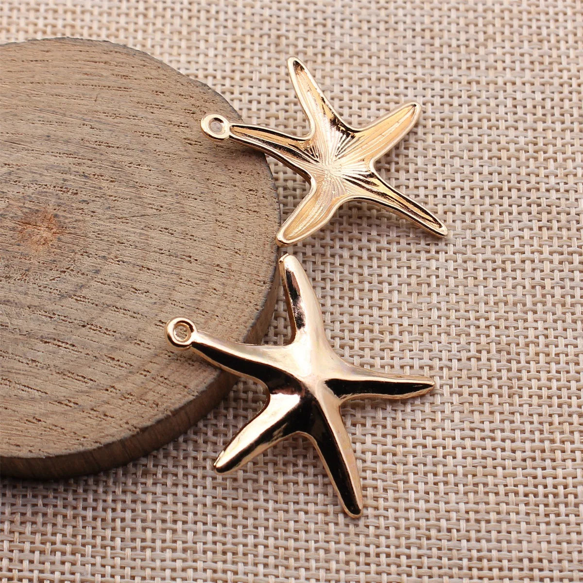 35x32mm 2.4g KC Gold Zinc Alloy Starfish Charm Pendant for DIY Necklace Bracelet Jewelry Making