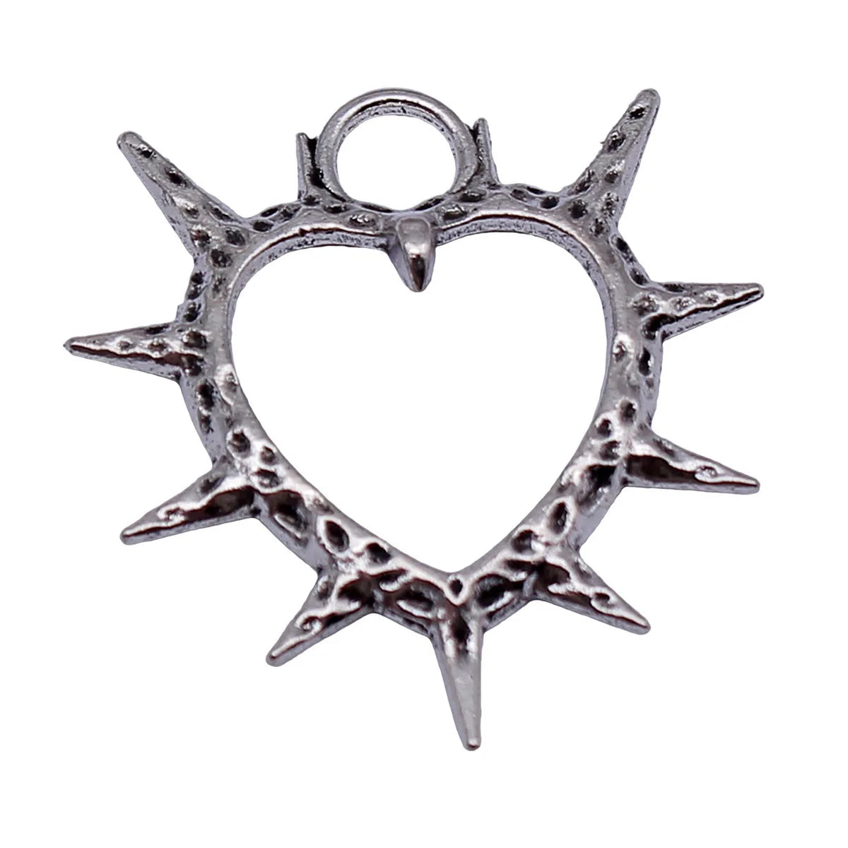 30x29mm 1.9g Antique Silver Zinc Alloy Gothic Heart Charm Pendant for DIY Necklace Bracelet Jewelry