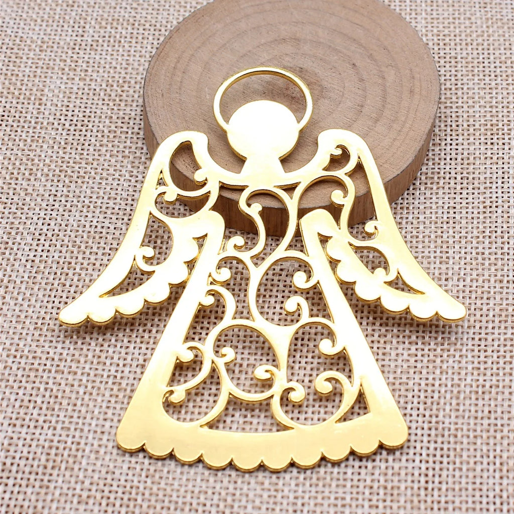 89x80mm 27g Multicolor Zinc Alloy Large Angel Charm Pendant for DIY Necklace Pendant Jewelry Making