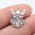 20x15mm 1.5g Antique Silver Zinc Alloy Angel Charm Pendant for DIY Bracelet Necklace Jewelry Making