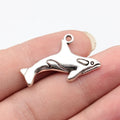 34x21mm 2g Antique Silver Zinc Alloy Orca Whale Charm Pendant for DIY Necklace Bracelet Making