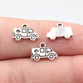 13x8.6mm 0.57g Antique Silver Zinc Alloy Ambulance Charm Pendant for DIY Necklace Bracelet Making