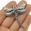 53x50mm 8g Antique Silver Zinc Alloy Dragonfly Charm Pendant for DIY Necklace Bracelet Jewelry Making