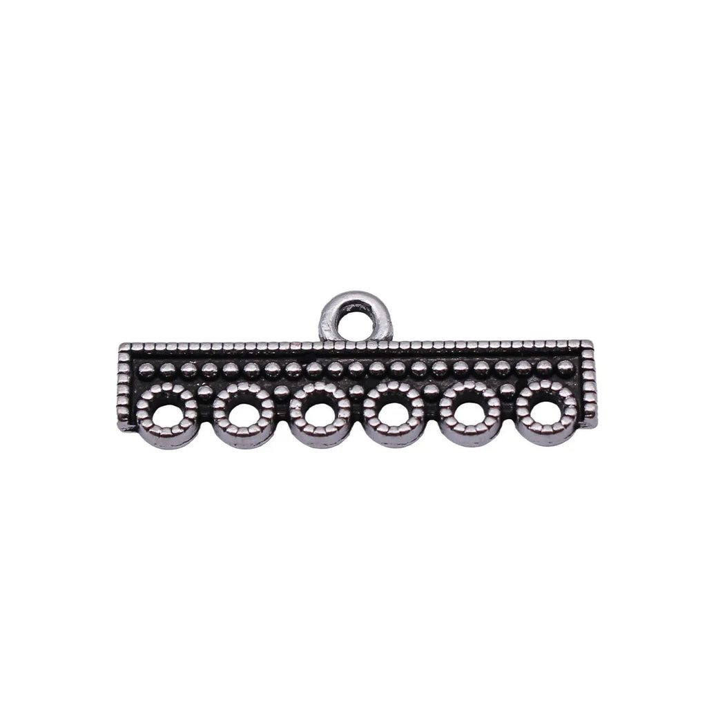 30x10mm 1.7g Antique Silver Zinc Alloy Long Bar Earring Connector Charms for DIY Earring Making