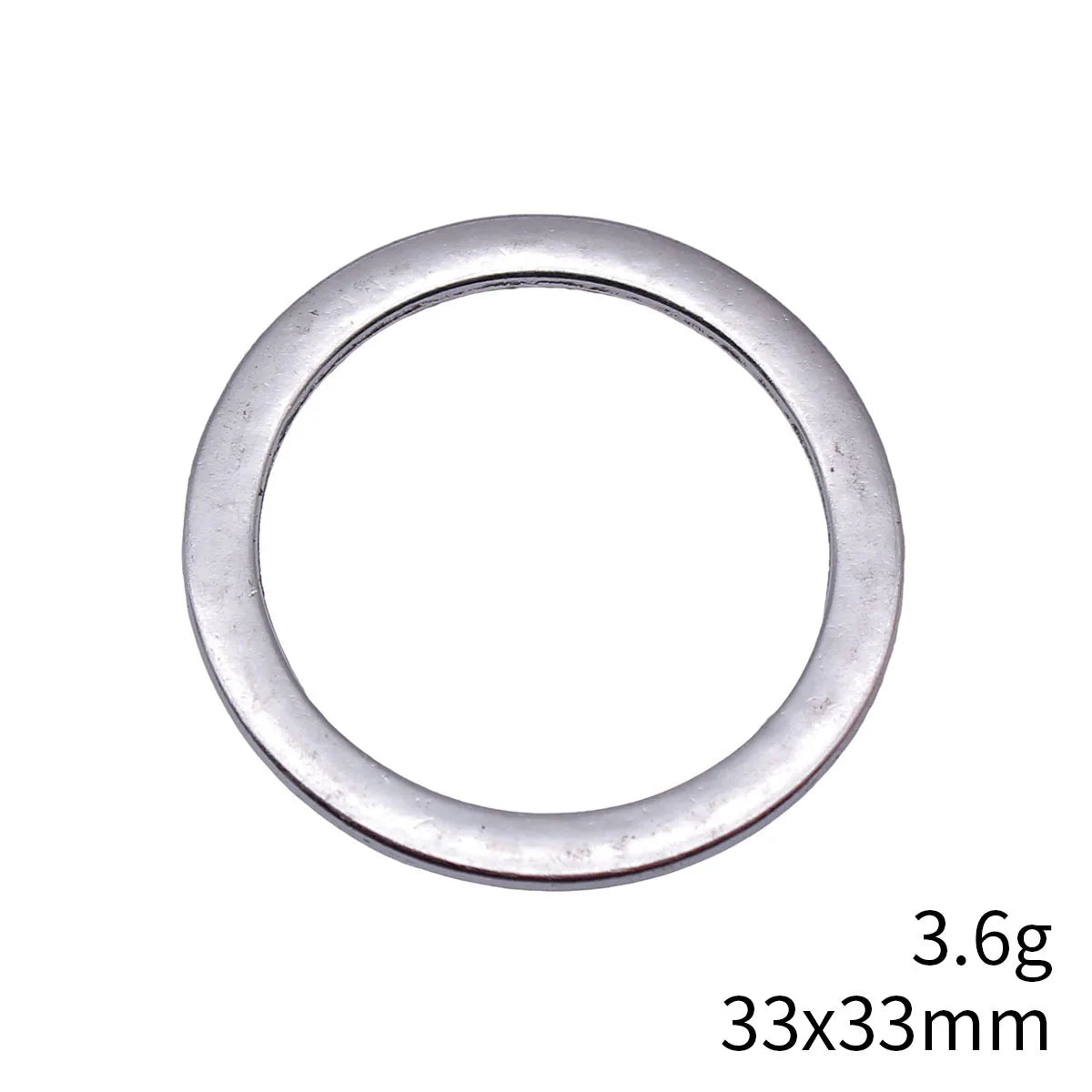 33x33mm 3.6g Multicolor Zinc Alloy Round Ring Connector Charm for DIY Necklace Bracelet Making