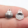 15x12mm 0.79g Antique Silver Zinc Alloy Shell charm pendant for DIY bracelet necklace jewelry making