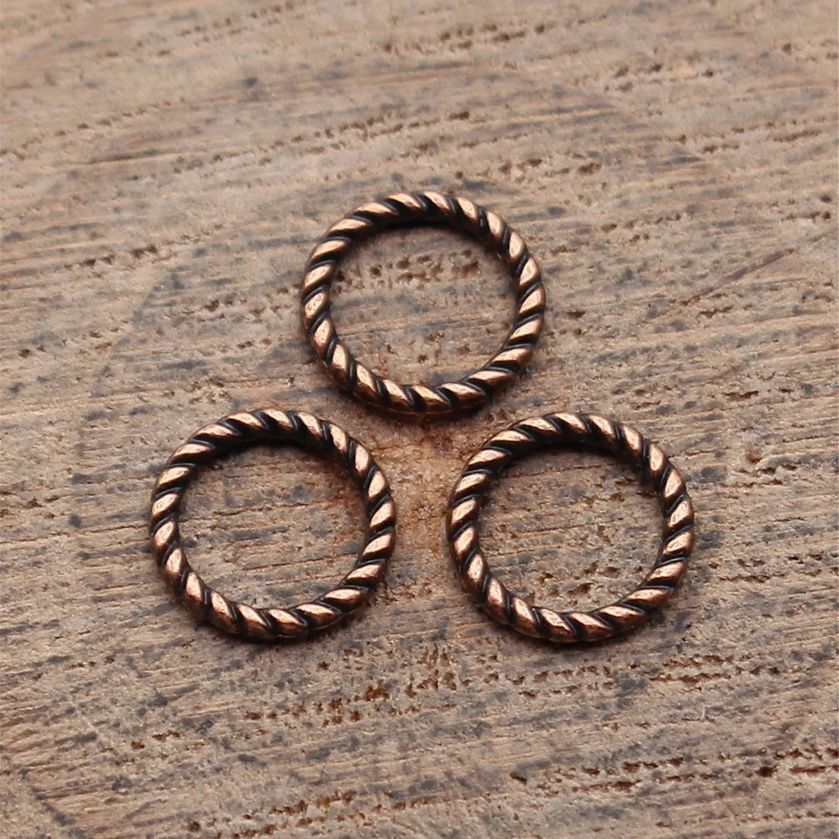 8.2x8.2x1mm 0.12g Multicolor Zinc Alloy Twisted Rope Round Ring Connector Charm for DIY Jewelry Making