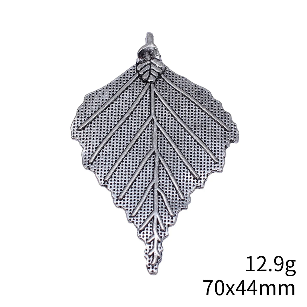 70x44mm 12.9g Antique Silver Zinc Alloy Large Tree Leaf Charm Pendant for DIY Necklace Jewelry Making