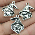 23x16mm 1.6g Antique Silver Zinc Alloy Clown Charm Pendant for Necklace Bracelet DIY Jewelry