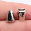 10x8.5x8.5mm 1.1g Multicolor Zinc Alloy Smooth Cone Tassel Cap End Findings for DIY Jewelry Making