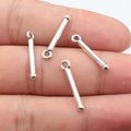 22x4.3mm 0.53g Antique Silver Zinc Alloy Drumstick Charm Pendant for Necklace Bracelet DIY Jewelry