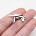 27x12mm 2.1g Antique Silver Zinc Alloy Impact Drill Charm Pendant for DIY Jewelry Making