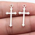 28x13mm 0.68g Multicolor Zinc Alloy Cross Charm Pendant for DIY Necklace Bracelet Jewelry Making
