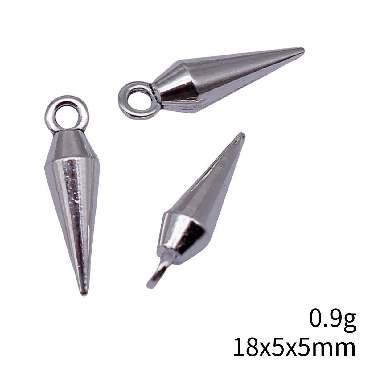 18x5x5mm 0.9g Antique Silver Zinc Alloy Awl Charm Pendant for DIY Bracelet Necklace Making