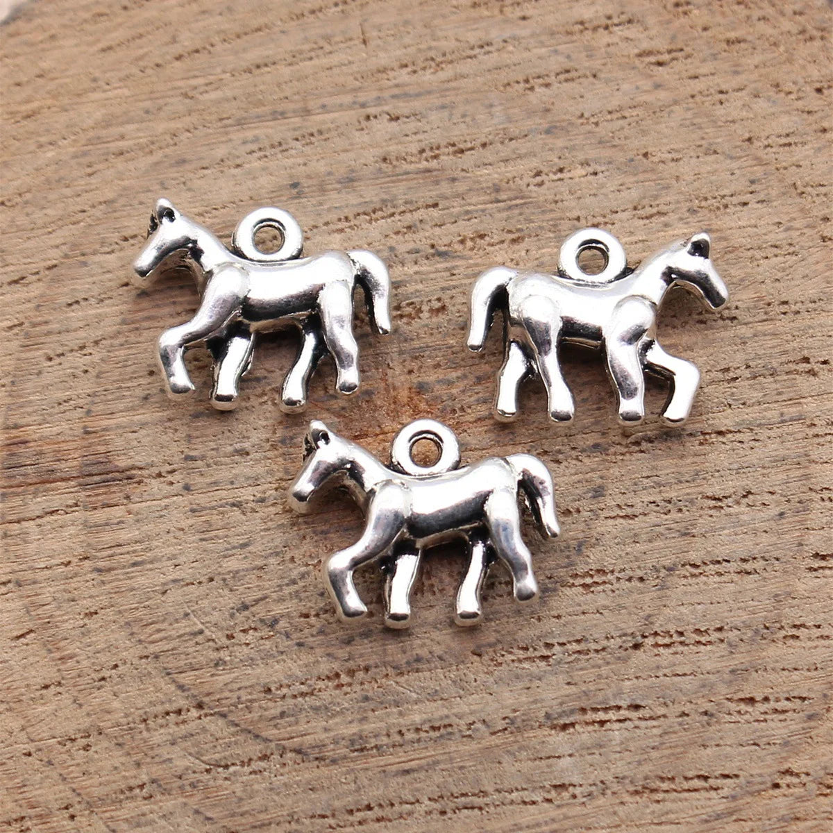 13x10mm 1g Multicolor Zinc Alloy 3D Pony Charm Pendant for DIY Necklace Bracelet Jewelry Making