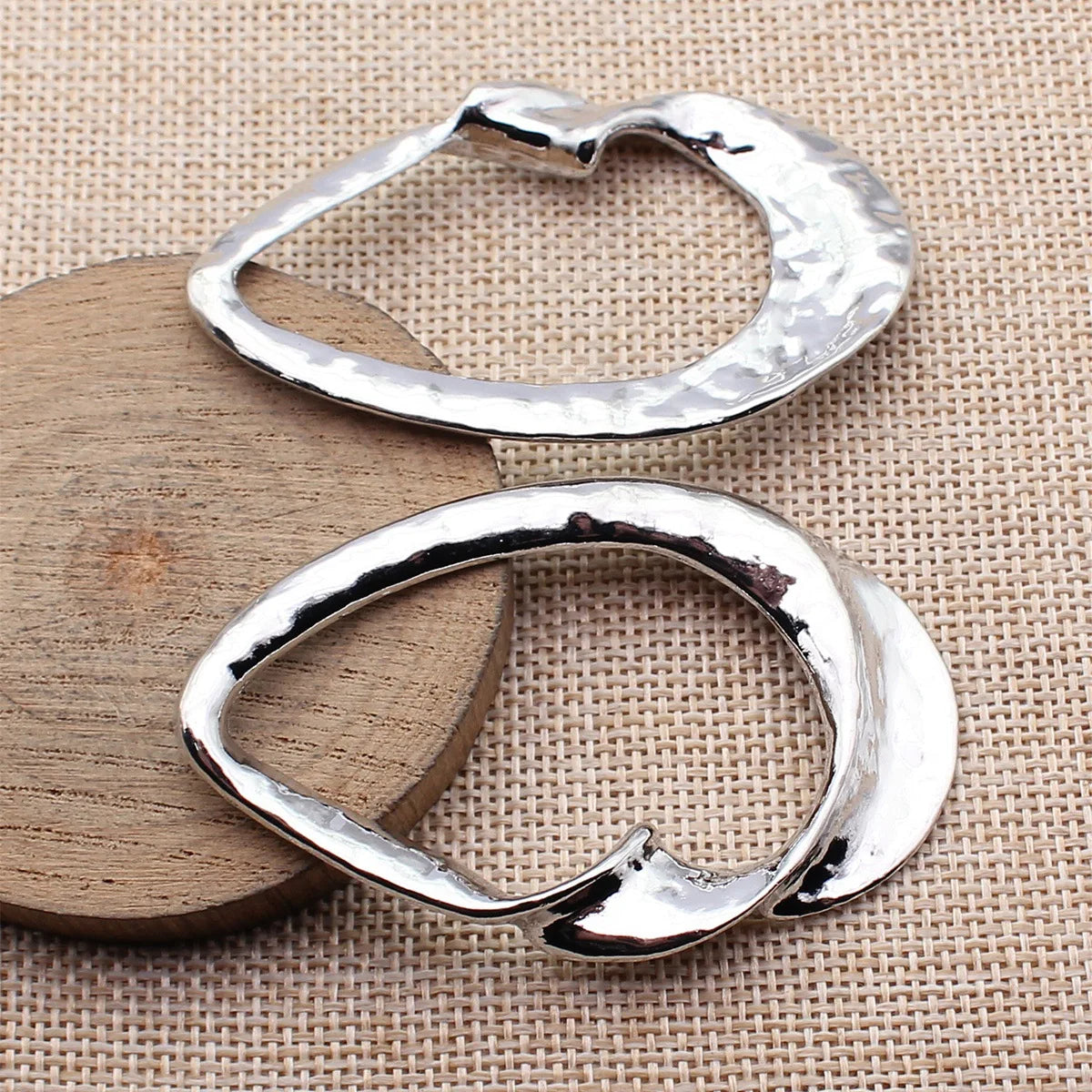 68x43mm 16.7g Multicolor Zinc Alloy Hollow Twisted Teardrop Large Charm Pendant for DIY Jewelry