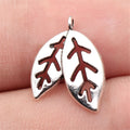 16x13mm 0.64g Antique Silver Zinc Alloy Leaf Charm Pendant for DIY Necklace Bracelet Jewelry Making