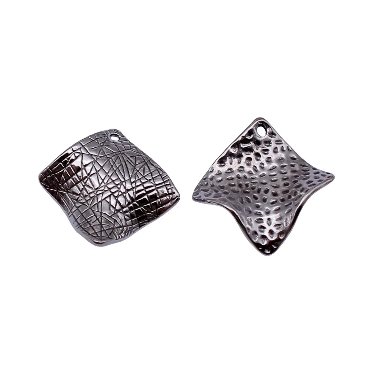 22x22mm 4.2g Multicolor Zinc Alloy Twisted Line Diamond Charm Pendant for DIY Necklace Bracelet Making