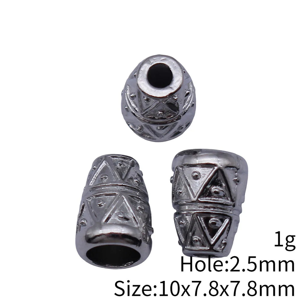 10x7.8x7.8mm 1g Multicolor Zinc Alloy Triangle Texture Tassel Caps Jewelry Findings for DIY Earrings