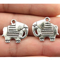 19x20mm 1.9g Antique Silver Zinc Alloy Elephant Charm Pendant for DIY Bracelet and Necklace Jewelry Making