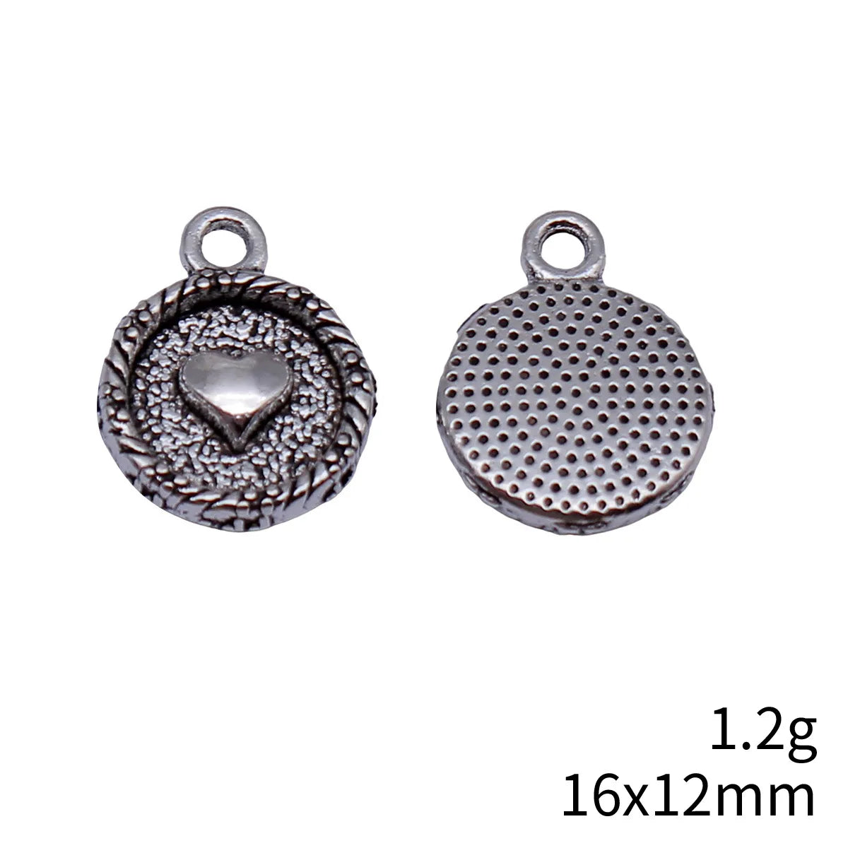 16x12mm 1.2g Antique Silver Zinc Alloy Heart Tag Charm Pendant for DIY Necklace Bracelet Making