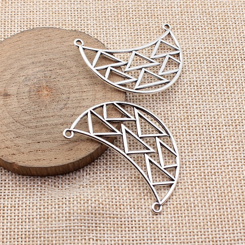 47x32mm 4.6g Vintage Zinc Alloy Hollow Charm Pendants for DIY Bracelet Necklace Jewelry Making
