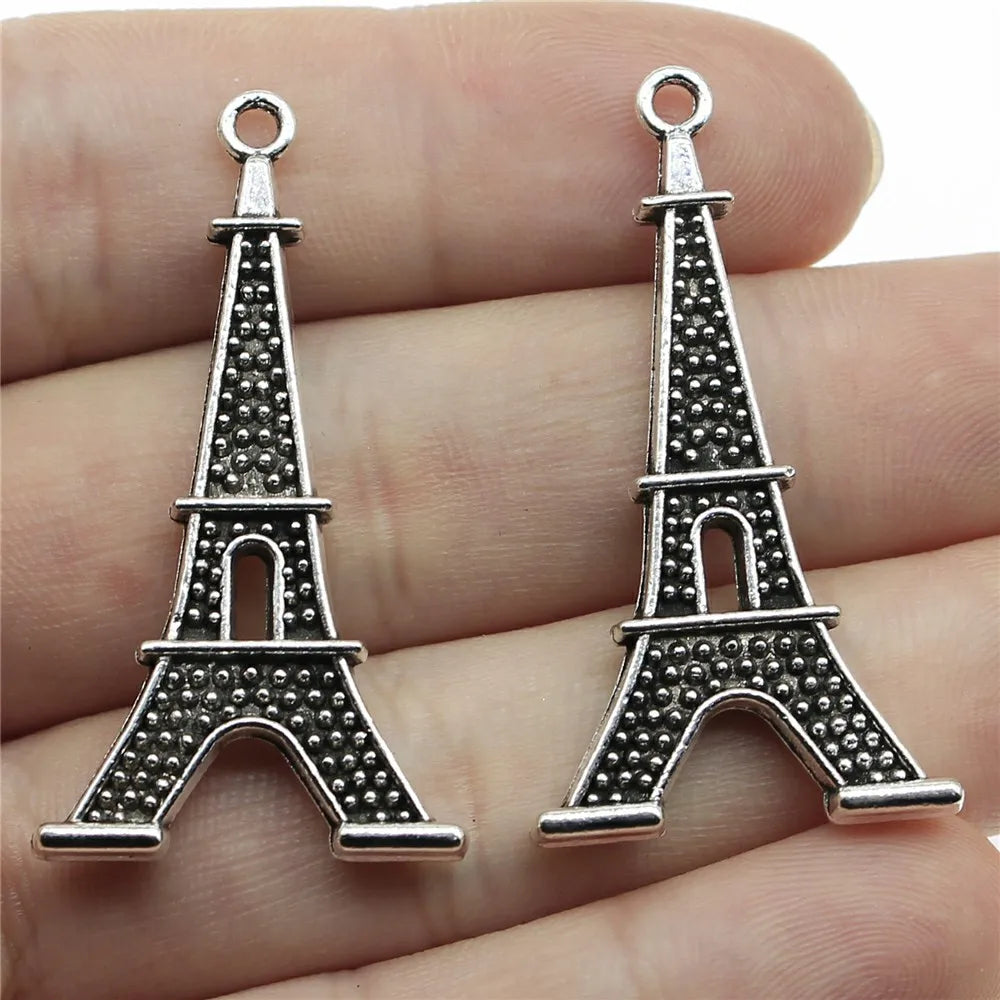 41x20mm 4.4g Antique Silver Iron Eiffel Tower Charm Pendant for DIY Necklace Bracelet Jewelry Making