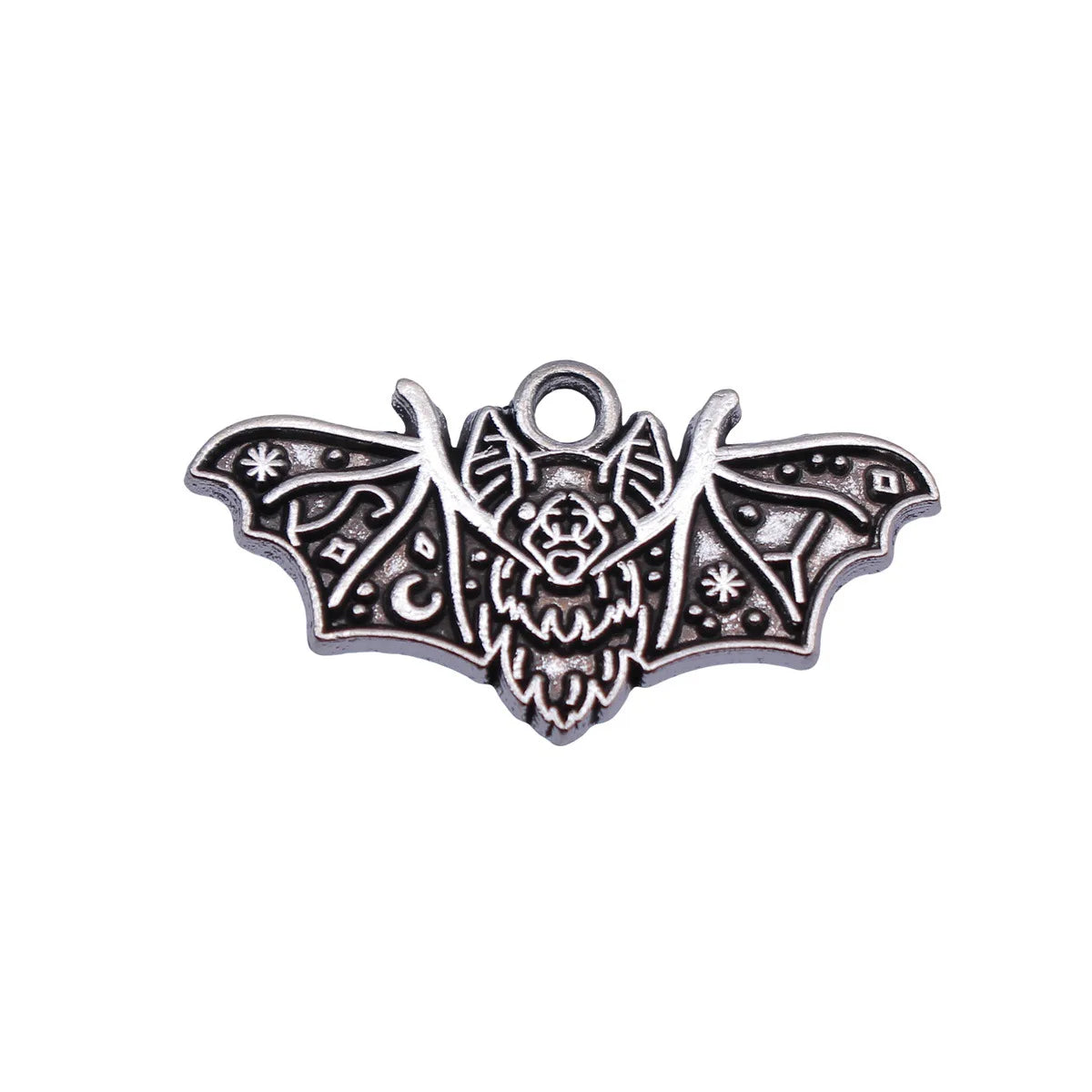 26x14mm 1.2g Antique Silver Zinc Alloy Bat Charm Pendant for DIY Necklace Bracelet Jewelry Making