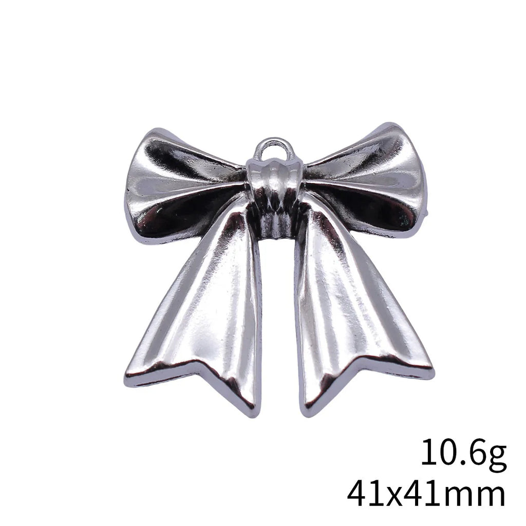 41x41mm 10.6g Multicolor Zinc Alloy Bowknot Butterfly charm pendant for DIY necklace bracelet jewelry making