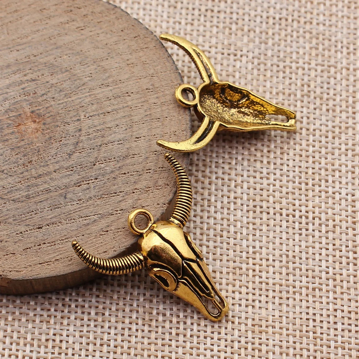 31x27mm 2.4g Multicolor Zinc Alloy Bull Head Charm Pendant for DIY Necklace Bracelet Jewelry Making
