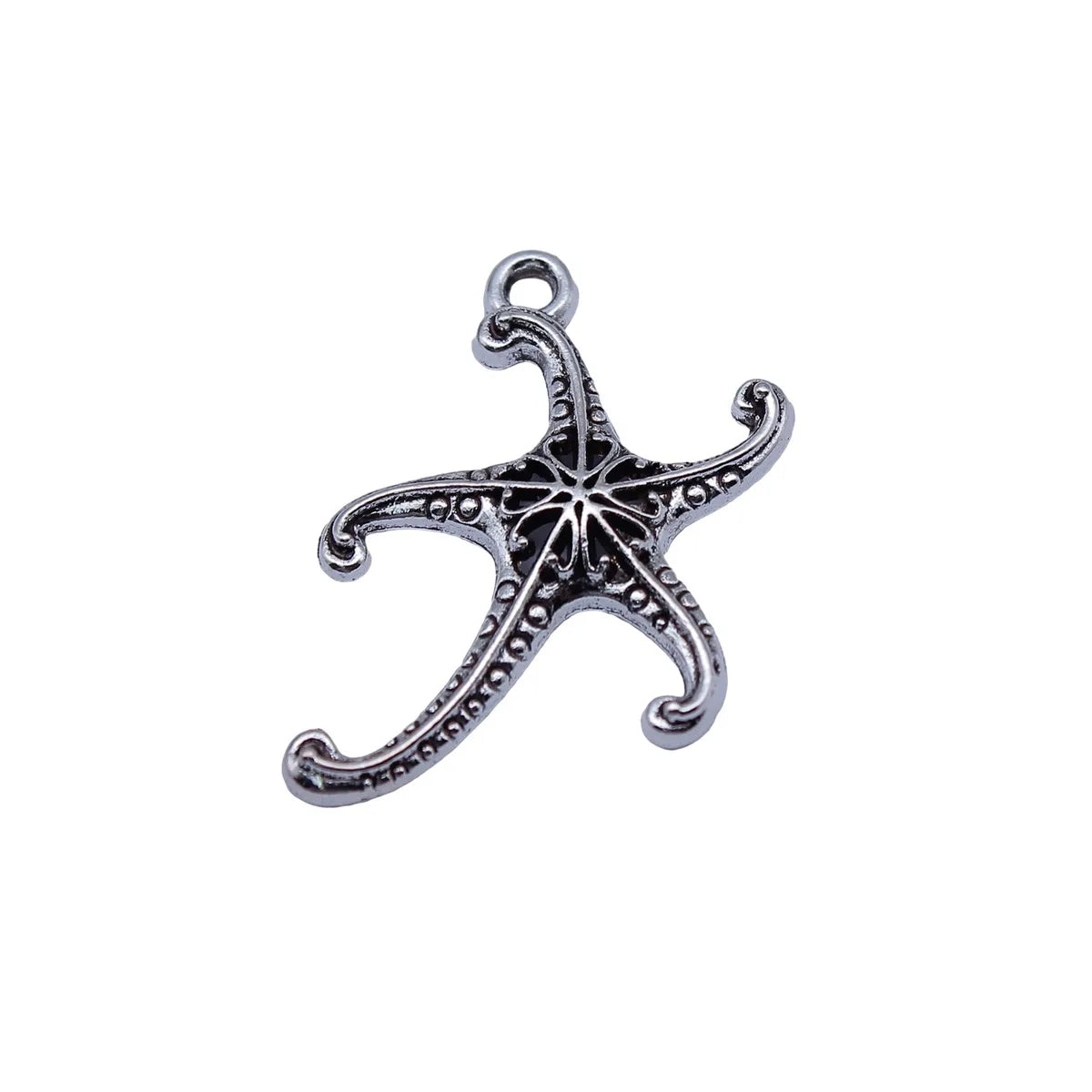 26x25mm 1.4g Antique Silver Zinc Alloy Starfish Charm Pendant for DIY Necklace Bracelet Making