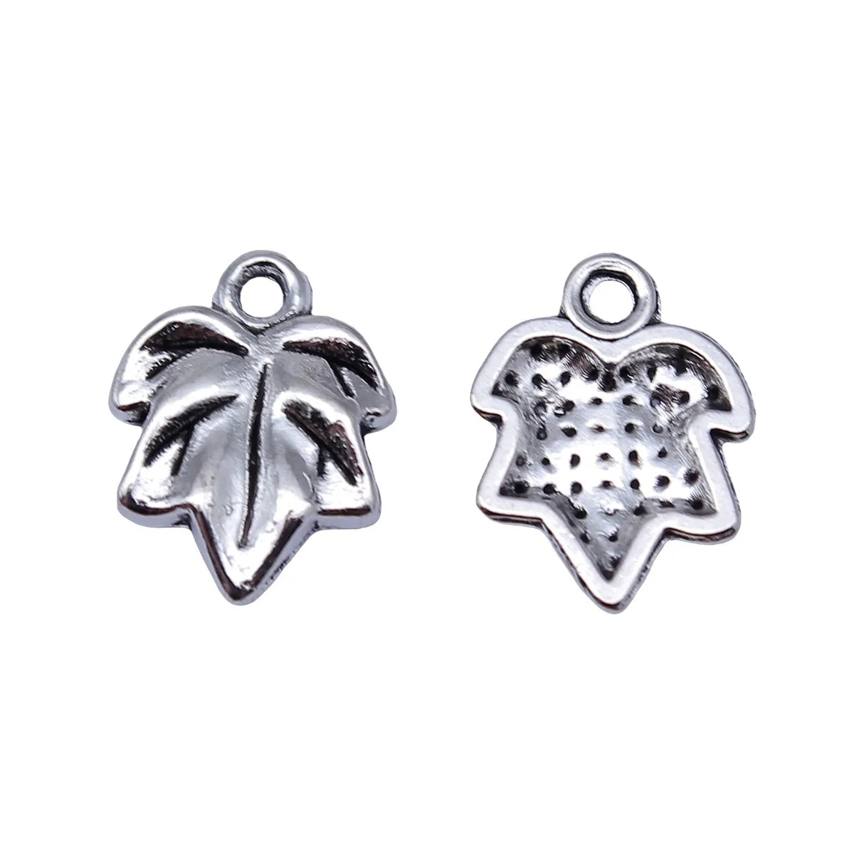 15x11mm 0.75g Antique Silver Zinc Alloy Leaf Charm Pendant for DIY Necklace Bracelet Jewelry Making