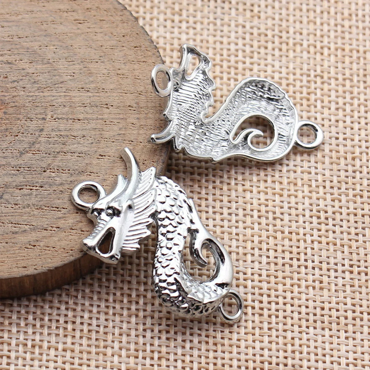 36x20mm 2.8g Multicolor Zinc Alloy Fishtail Dragon Fish Connector Charm for DIY Necklace Bracelet Jewelry Making